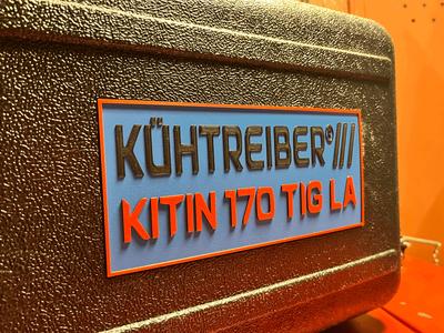 Kuhtreiber Kitin welding machine Plaque label logo