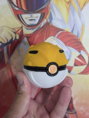 Yellow Sabertooth Ball [Ranger Themed Pokeball]