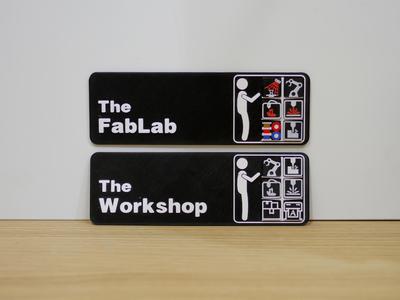 "The Office" Workshop Customizable Sign