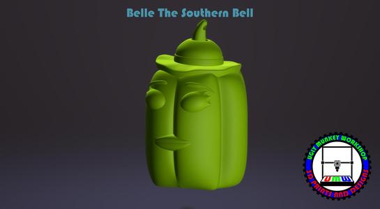 Belle The Southern Bell Pepper Ornament - Print In Place