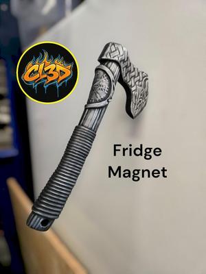 Viking Axe Fridge Magnet
