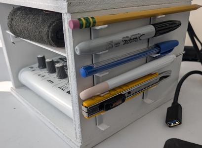Space saving pen & pencil holder - the Pencil Rack