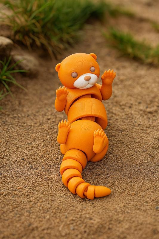 Articulated Charming Otter Toy - Сute Flexi Animal