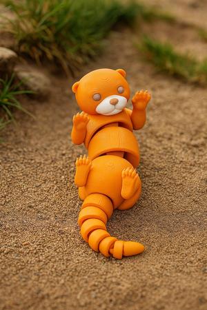 Articulated Charming Otter Toy - Сute Flexi Animal