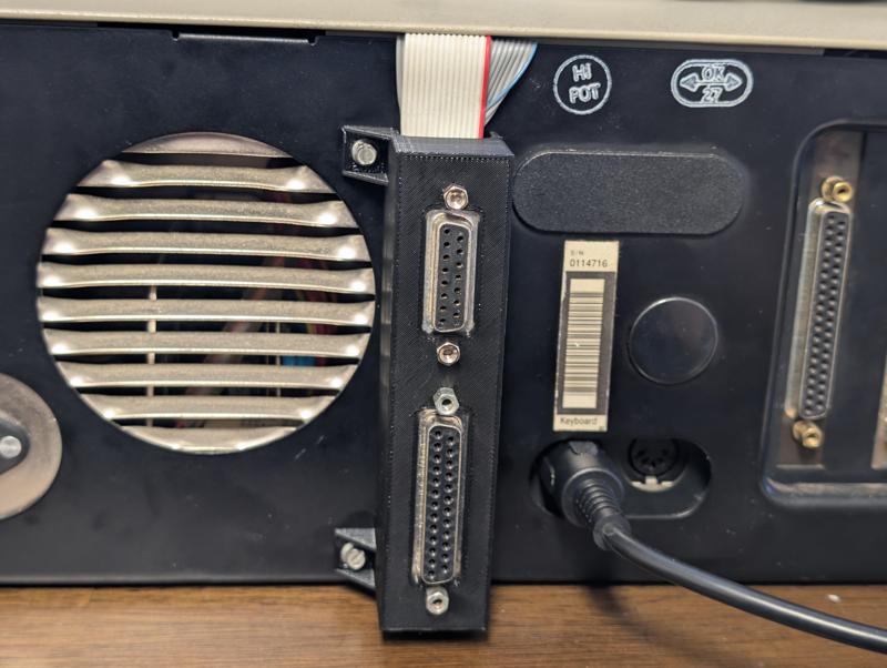AST SixPakPlus Parallel and Gameport bracket for IBM 5150 PC