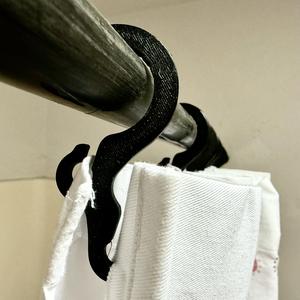 Shower curtain double hook