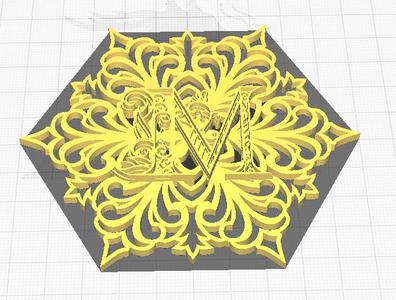 Letter M snowflake