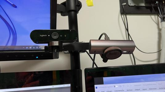 Webcam Halter Vertical Monitor Säule - 35/30/25 mm -Webcam Mount Vertical monitor column