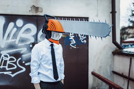 Chainsaw Man Denji cosplay helmet