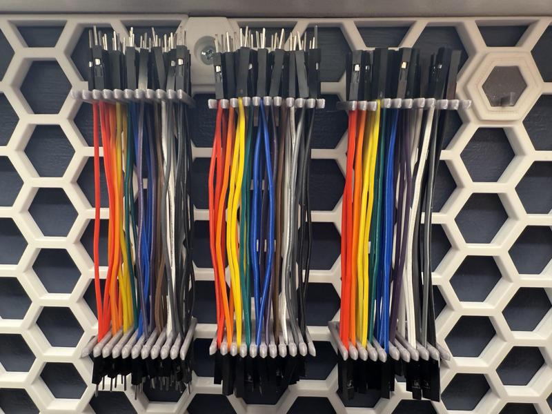 Parametric Jumper Wire Honeycomb Storage Wall Rack