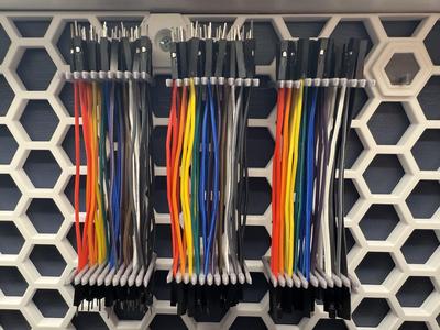 Parametric Jumper Wire Honeycomb Storage Wall Rack