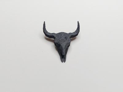 Bison Skull Fridge Magnet