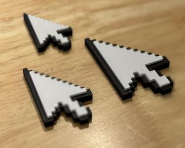 8-Bit Arrow Cursor - Fridge Magnet (Hot-Swap, Multi-Color) | Decoration For Whiteboard, Refrigerator, Locker, Cabinet | Home & Kitchen Essential, Classroom Office Supplies |