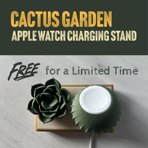 Succulent Garden Apple Watch Charging Stand
