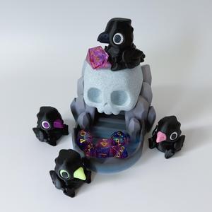 DreamHorn Collab Skull dice tower and Crow slider