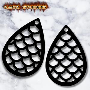 mermaid earrings-1.stl