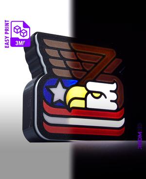 Stars&Eagle - Thanksgiving LightBox *by RNDM3D*