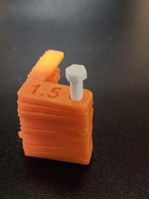 Threaded Pin for Metric Thread Pitch Gauges