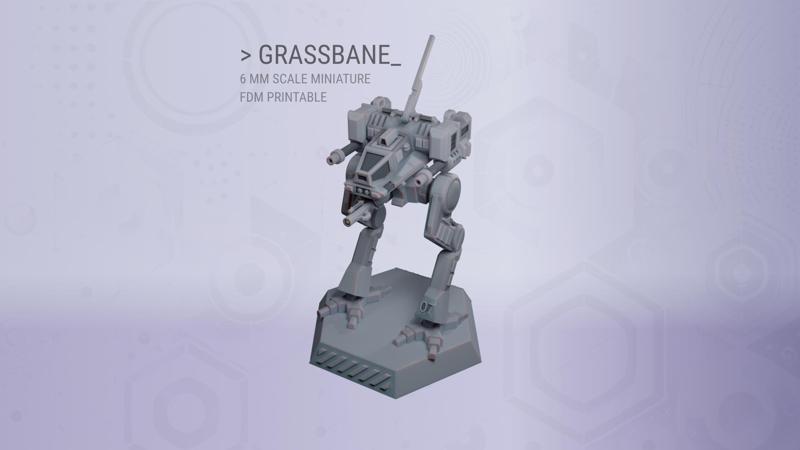 Grassbane for 6 mm Scale Wargames - FDM Printable Without Supports