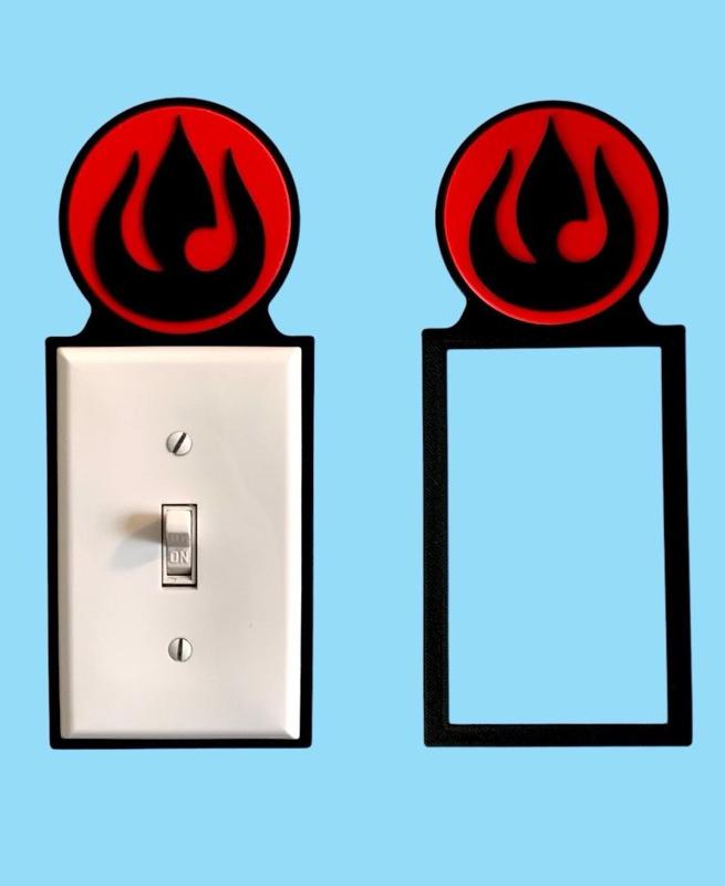 Fire Nation Light Switch Backer