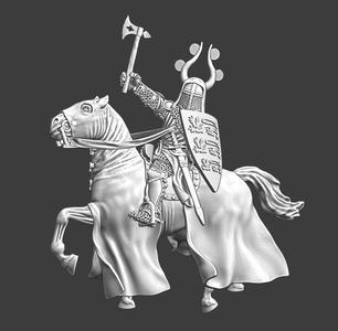 King Valdemar of Denmark - raised axe