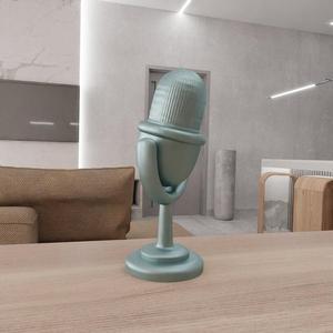 3D Studio Microphone Decor as a Stl File and Gift for Singer & Miniature Microphone, Music Toy, 3D Printing, Home Decor, Toy Microphone