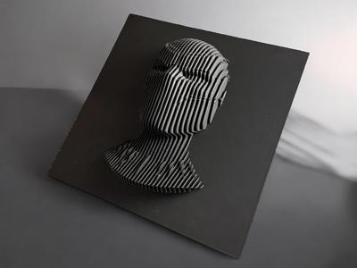 Black Panther Layered Sculpture