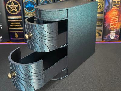 Mini Curved End Table Bookshelf Desktop Decor