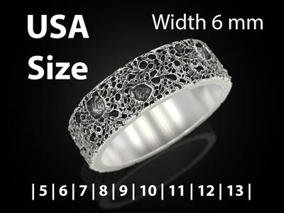 Moon craters ring