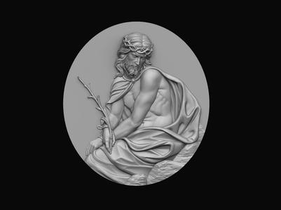 Pensive Christ Medallion