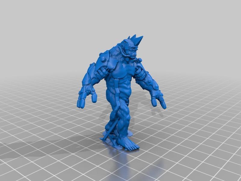 steampunk - cyberpunk yeti #2 - partial supports