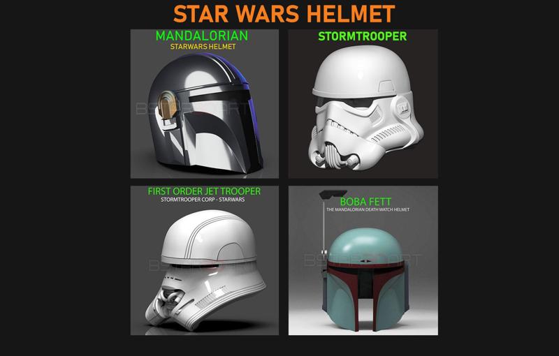 STARWARS HELMETS 3D Model Collection
