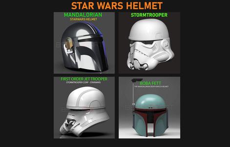 STARWARS HELMETS 3D Model Collection