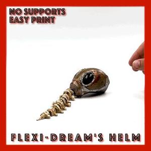 Flexi Sandman helmet ARTICULATED The Helmet of Dreams Dream's Helm