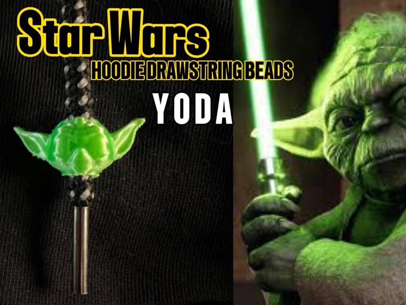 YODA hoodie drawstring beads - starwars