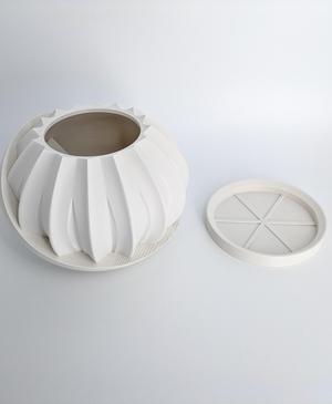 Plant Pot With Hidden Box | Planter Model "HiddenLotus" | Hidden Push-Lock-Push-Release Safe