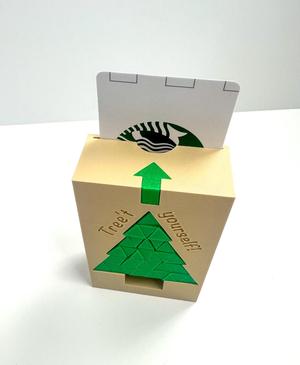 Tree't Yourself! Gift Card Box (Merry Christmas Edition) with Pixel Tree Fidget 