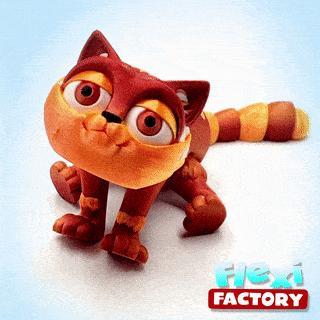 Cute Flexi Print-in-Place Kitten
