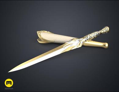 Galadriels Dagger and Sheath - Rings of Power