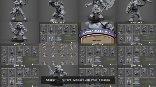 Chapter 1 - The Hunt - Miniature Core Pack 3D Model Collection
