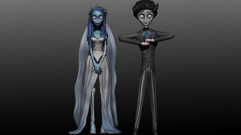 The Corpse Bride Husband and Wife  3D Model Collection