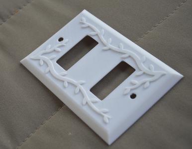 Switch plate with trees branches