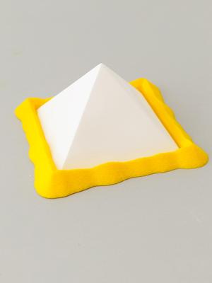 Pyramid lamp holder candles.
