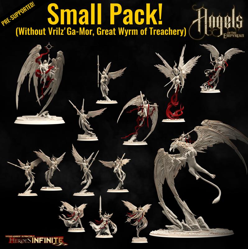 Angels Of the Empyrean Small Pack (without Vrilz'Ga-Mor, Great Wyrm of Treachery)