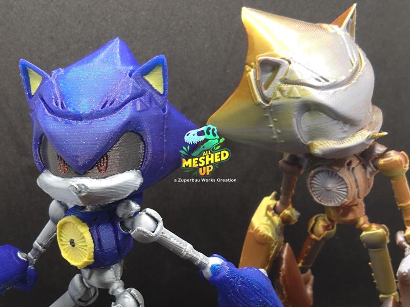 Articulated Metal Sonic Toy