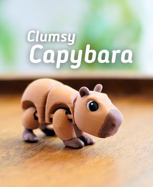 Clumsy Capybara - Articulated Fidget Capybara - Ludo Flexy