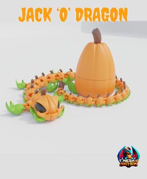 Jack o Dragon Articulated Dragon with Egg