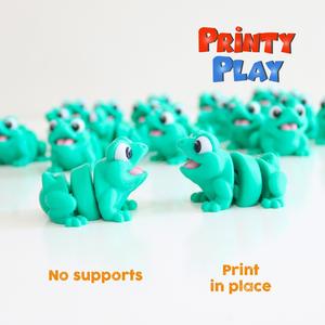 Cute Flexi Mini Frog- STL for 3d printing