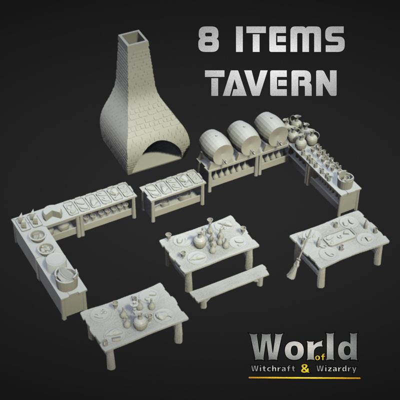 Inside Tavern 8 Items