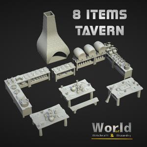 Inside Tavern 8 Items